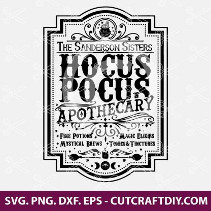 Hocus Pocus Apothecary SVG