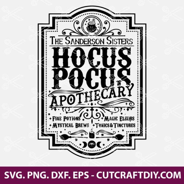 Hocus Pocus Apothecary SVG