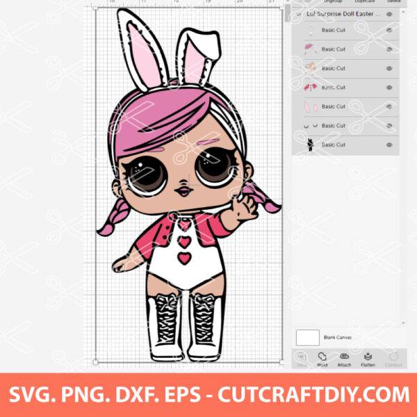 LOL Surprise Doll Easter Bunny SVG