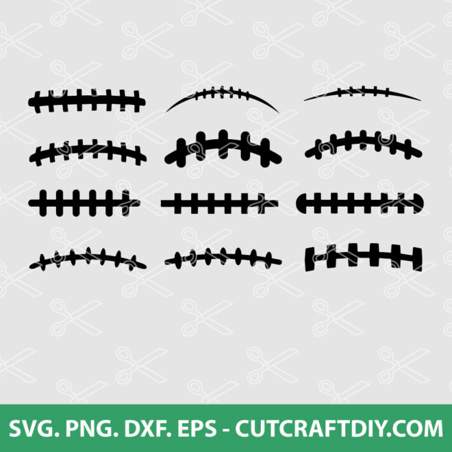 Football laces SVG