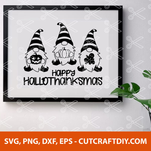 Happy Hallothanksmas SVG