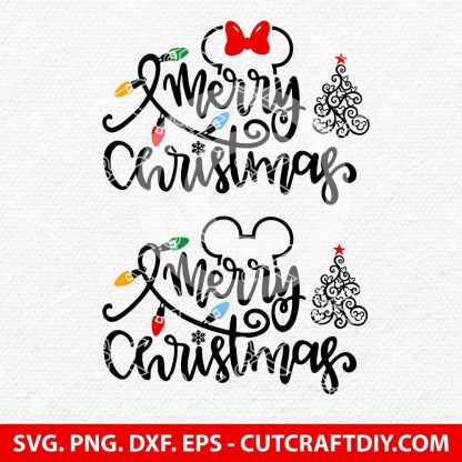 Disney Merry Christmas SVG