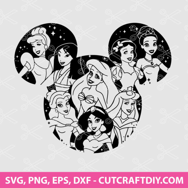 Princess Mickey Ears SVG