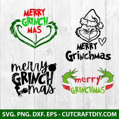 Merry Grinchmas SVG, Grinchmas ClipArt, Grinchmas SVG Bundle