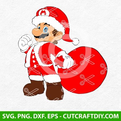 Mario Bros Christmas SVG