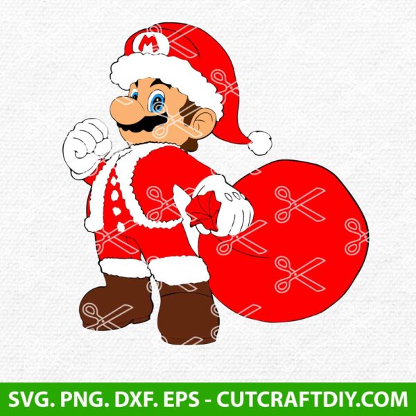 Mario Bros Christmas SVG