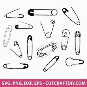 Safety Pin SVG Bundle