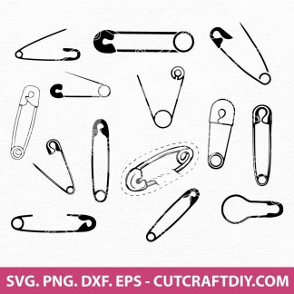 Safety Pin SVG Bundle