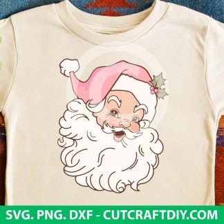 Santa Claus Christmas Retro Vintage SVG