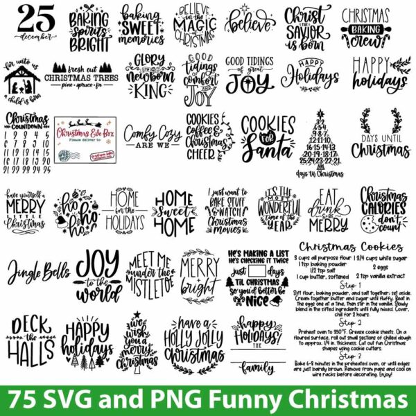 Funny Christmas SVG Bundle