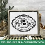 Hot Cocoa Sign SVG