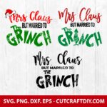 Mrs Claus But Married To The Grinch SVG