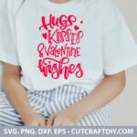 Hugs Kisses And Valentine Wishes SVG