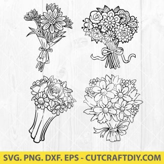 Flower Bouquet SVG Bundle