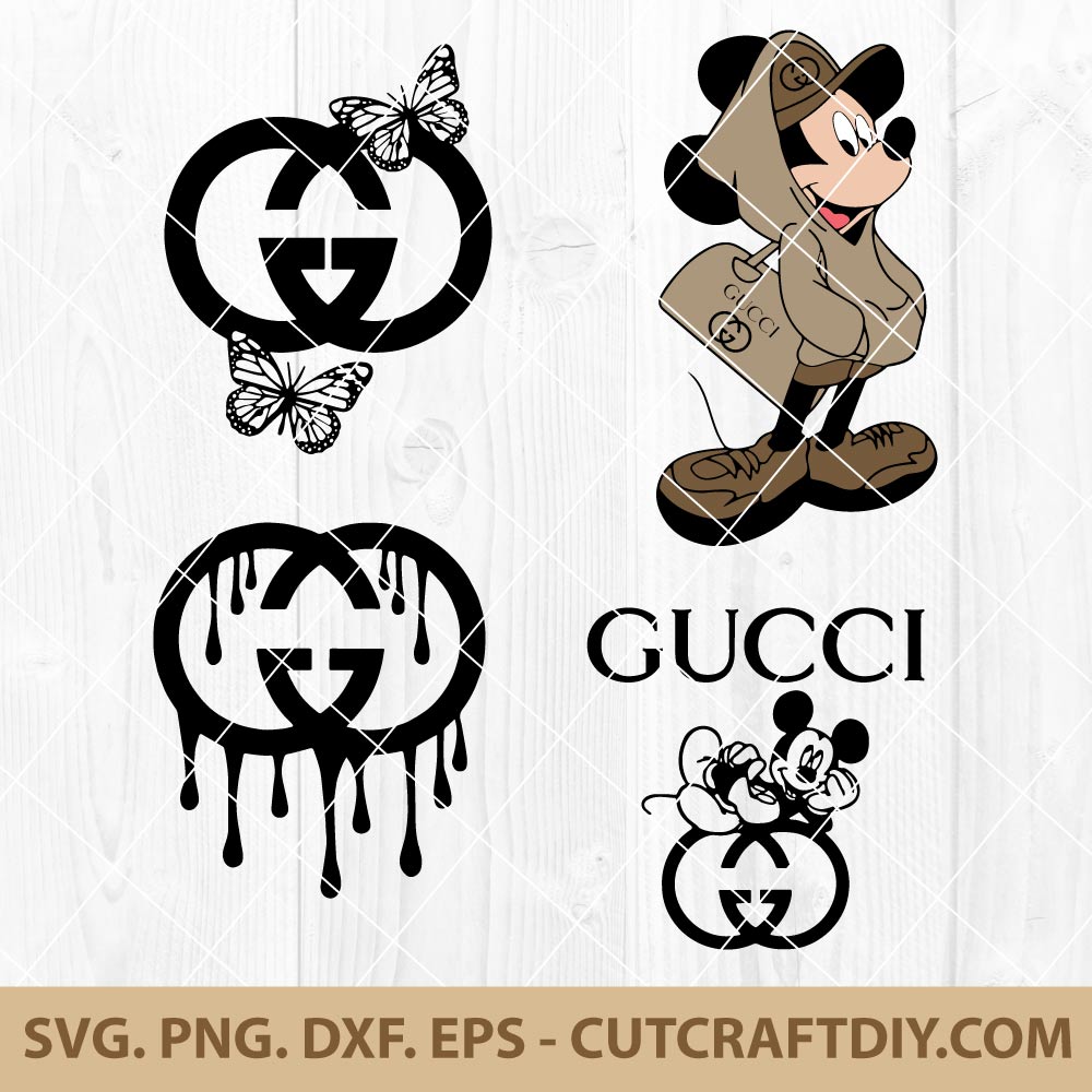 Gucci Brand Logo SVG Bundle