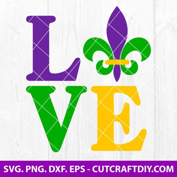 Mardi Gras Love SVG