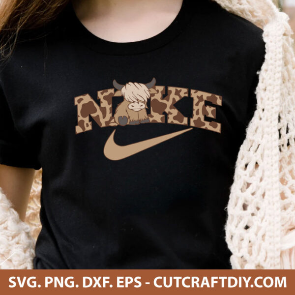 Nike Cow Print SVG