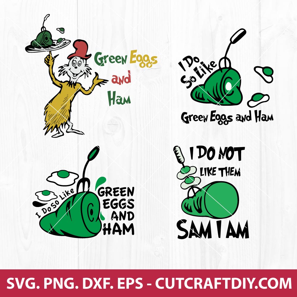 Green Eggs and Ham SVG