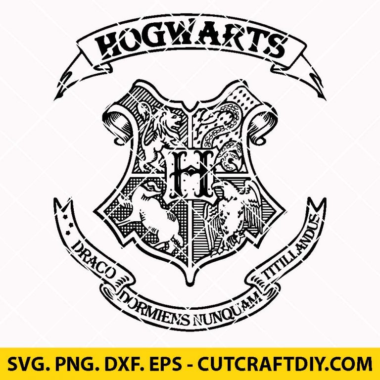 Hogwarts Logo SVG, Hogwarts Crest SVG, Harry Potter SVG