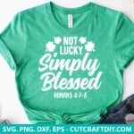 Not Lucky Simply Blessed SVG
