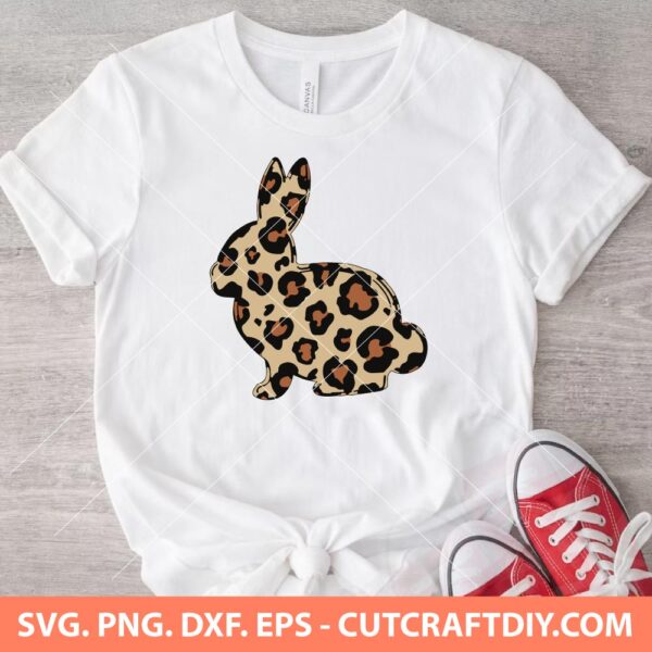 Easter Leopard Bunny SVG