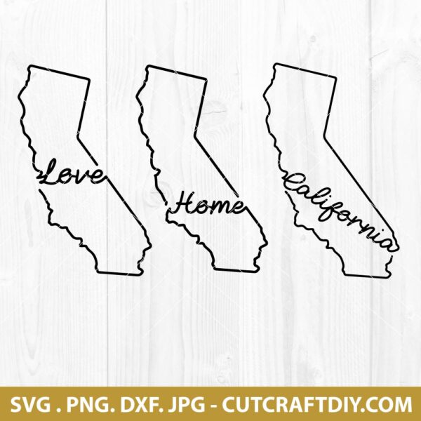 California SVG Bundle | California Cricut Cut File | State of ...