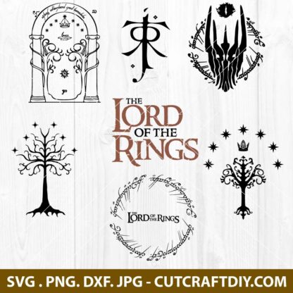 Lord of The Rings SVG | LOTR SVG T-Shirt Design | Sauron SVG | Durin's ...