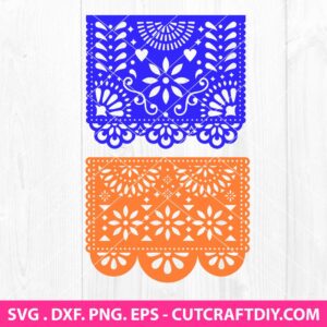 Mexico papel picado banner SVG