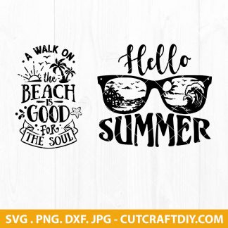 Summer Beach Quotes SVG