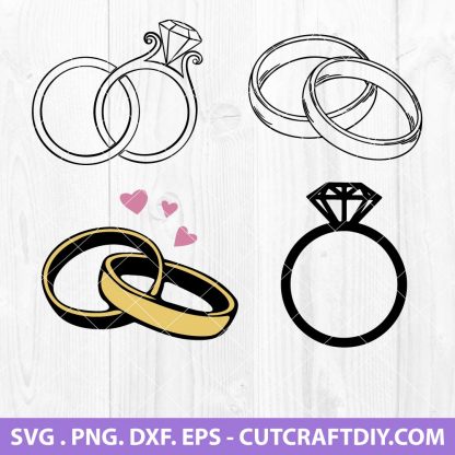 Wedding Ring SVG Bundle