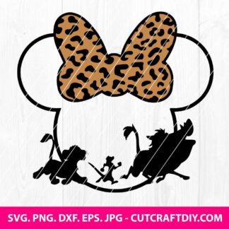 Leopard Minnie Mouse Animal Kingdom SVG