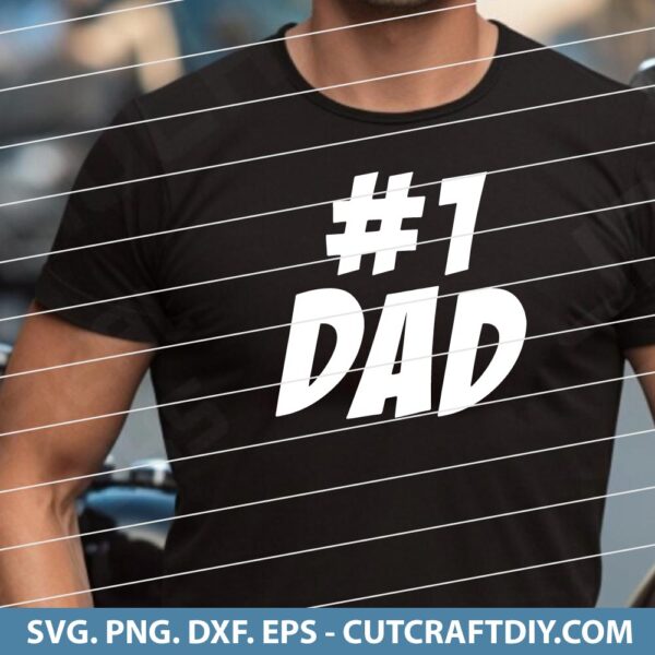 #1 Dad SVG