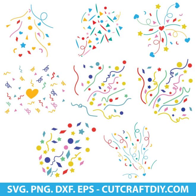 Birthday Confetti SVG