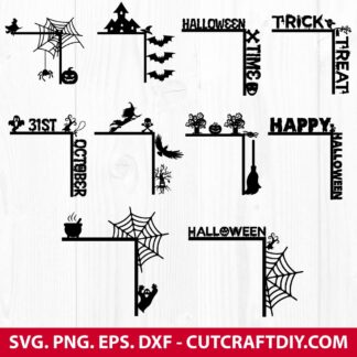 Halloween Door Corner SVG Bundle