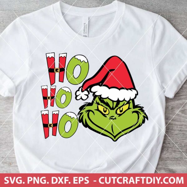 Ho Ho Ho Grinch SVG