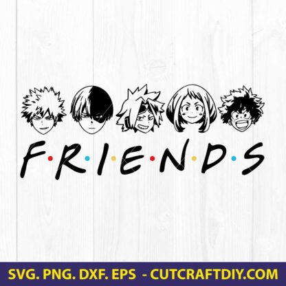 My Hero Academia Friends SVG