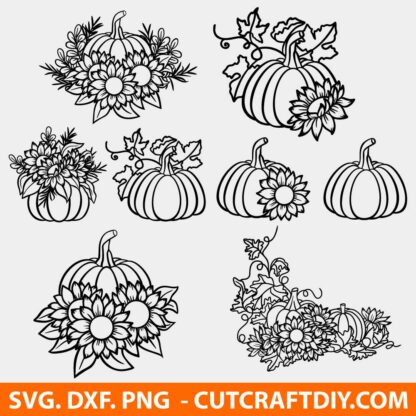Pumpkin Flower SVG Bundle