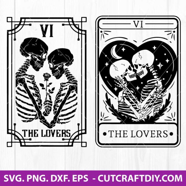 Lovers Tarot Card SVG