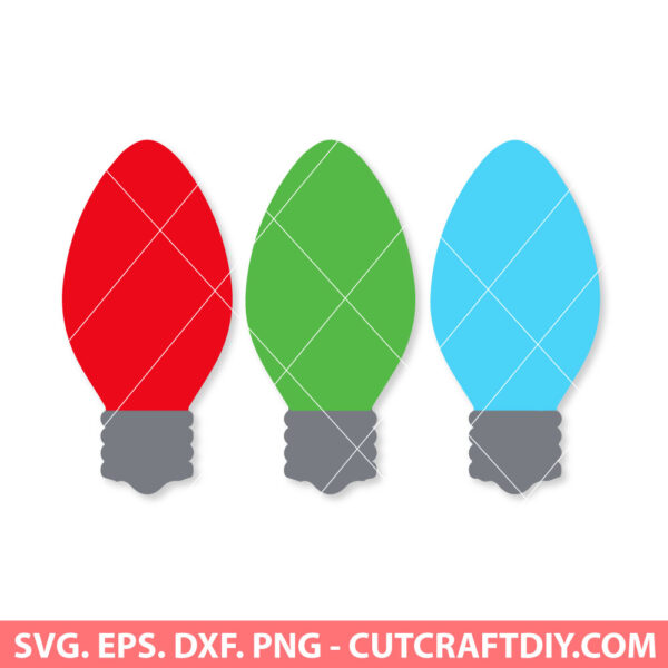 Christmas Light Bulb SVG