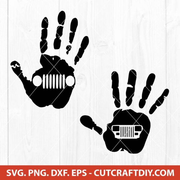 Jeep Wave Hand SVG