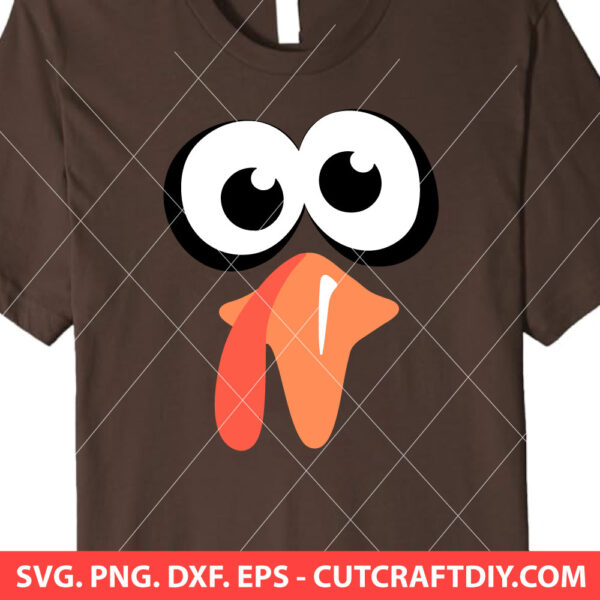 Turkey Face SVG Cut File