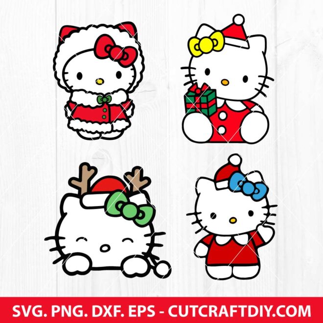 Hello Kitty Christmas SVG