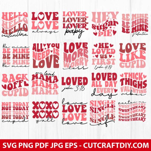 Cute Valentines Day SVG Bundle