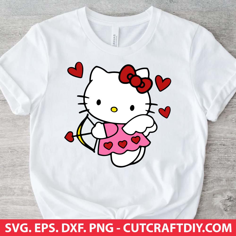 Hello Kitty Valentine's Day SVG