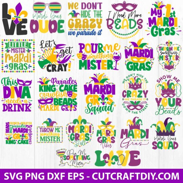 Mardi Gras SVG, Carnival SVG