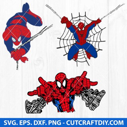 Cute Spiderman SVG Bundle For Cricut and Silhouette