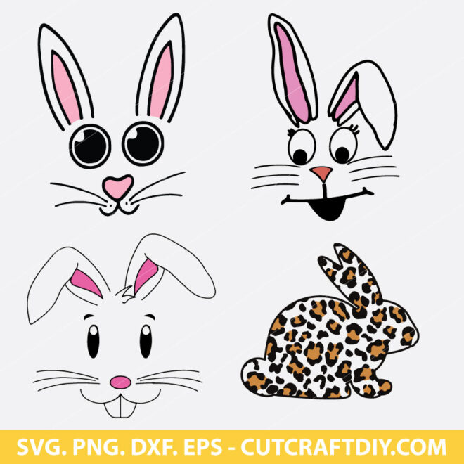 Bunny Face SVG Bundle