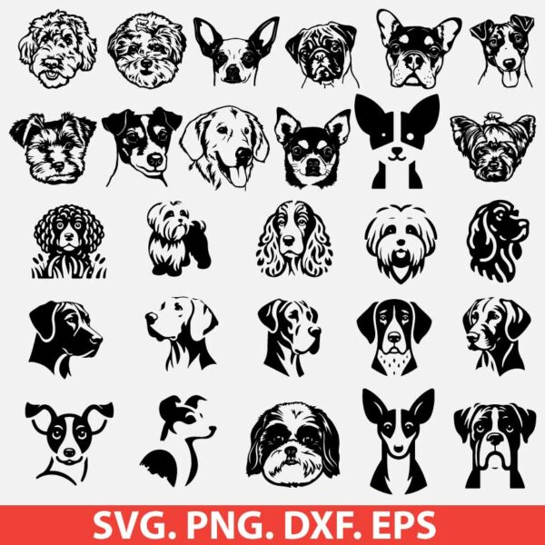 Dog SVG Bundle, Sheepadoodle SVG, Schnauzer SVG, American Cocker ...