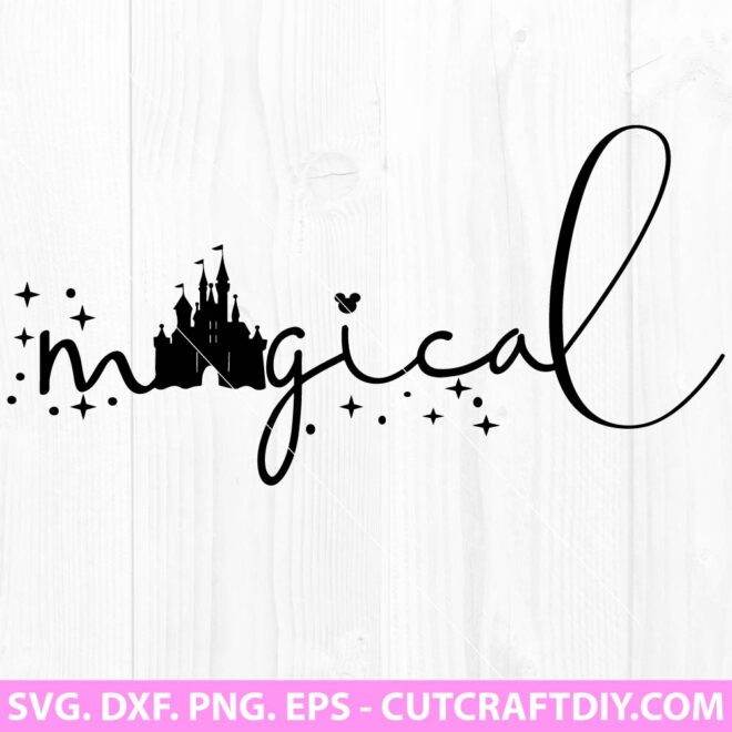 Magical With Castle Mickey Mouse SVG