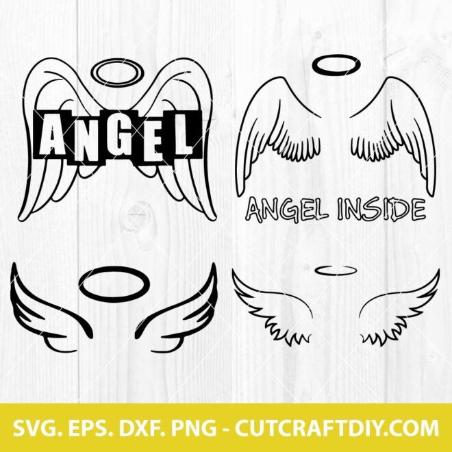 Angel Halo Wings SVG